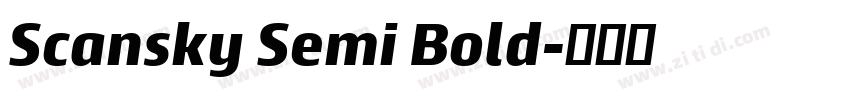 Scansky Semi Bold字体转换